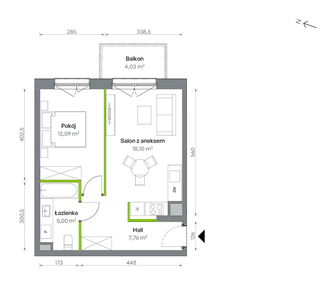 Mieszkanie 2-pokojowe Warszawa Targówek, ul. Oliwska. Zdjęcie 16