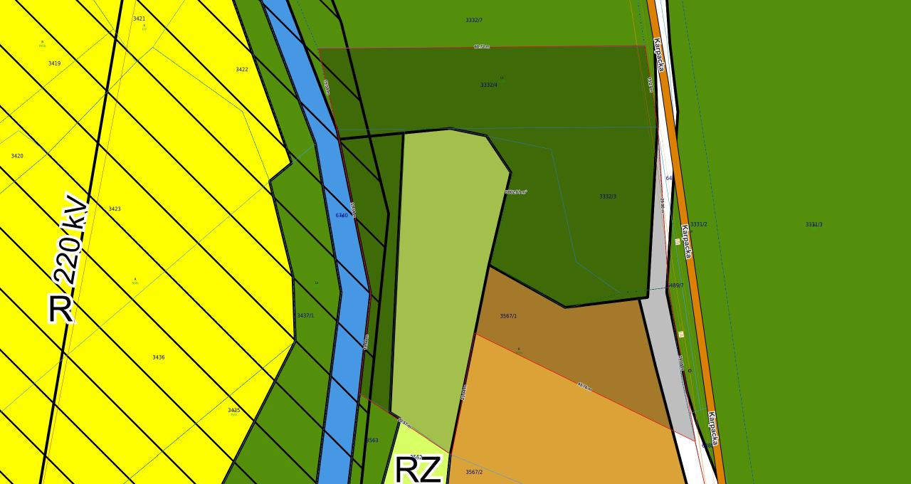 Działka rolno-budowlana Porąbka Kozubnik, ul. Karpacka