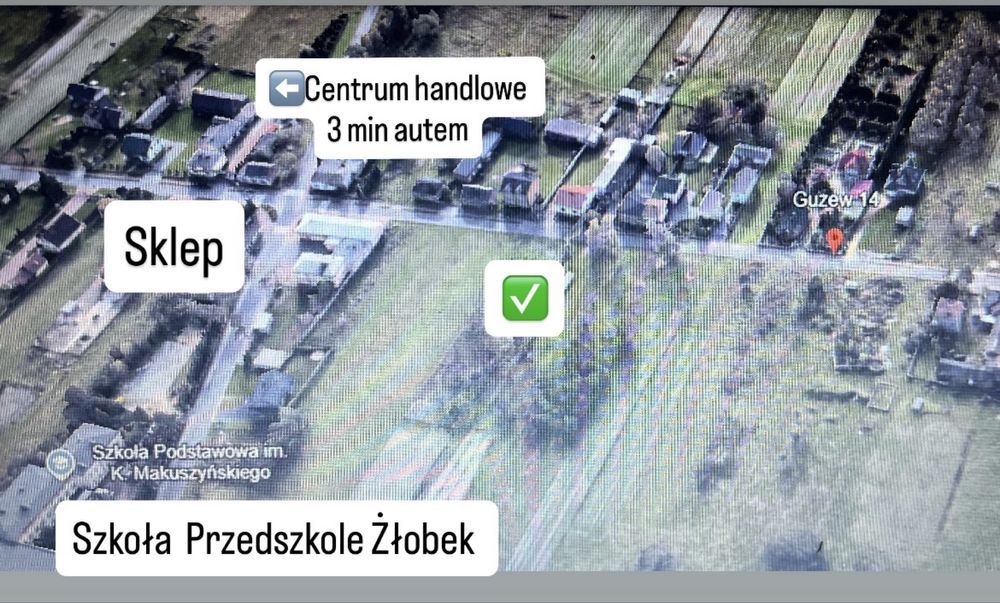 Działka budowlana Guzew. Zdjęcie 3