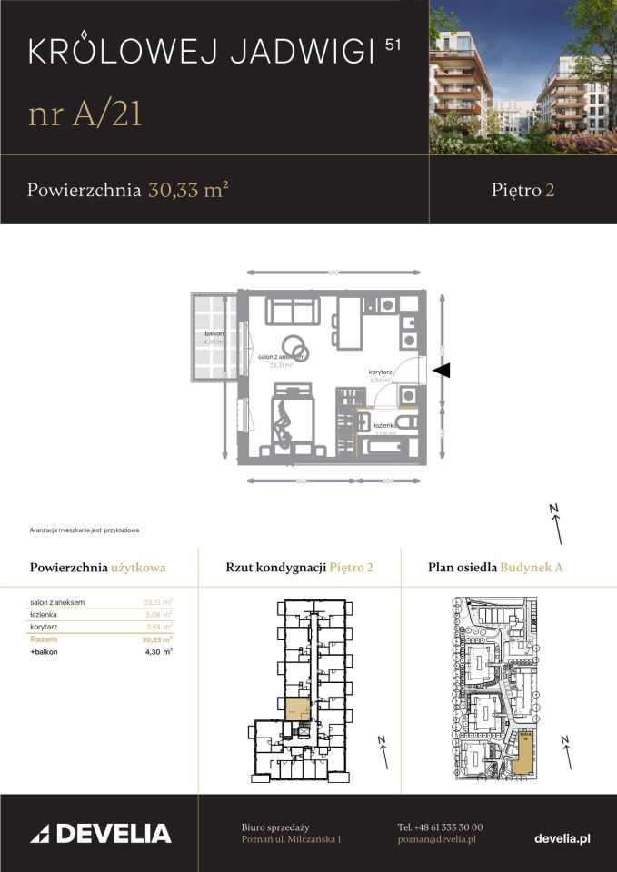 Mieszkanie 1-pokojowe Poznań, ul. Królowej Jadwigi. Zdjęcie 7