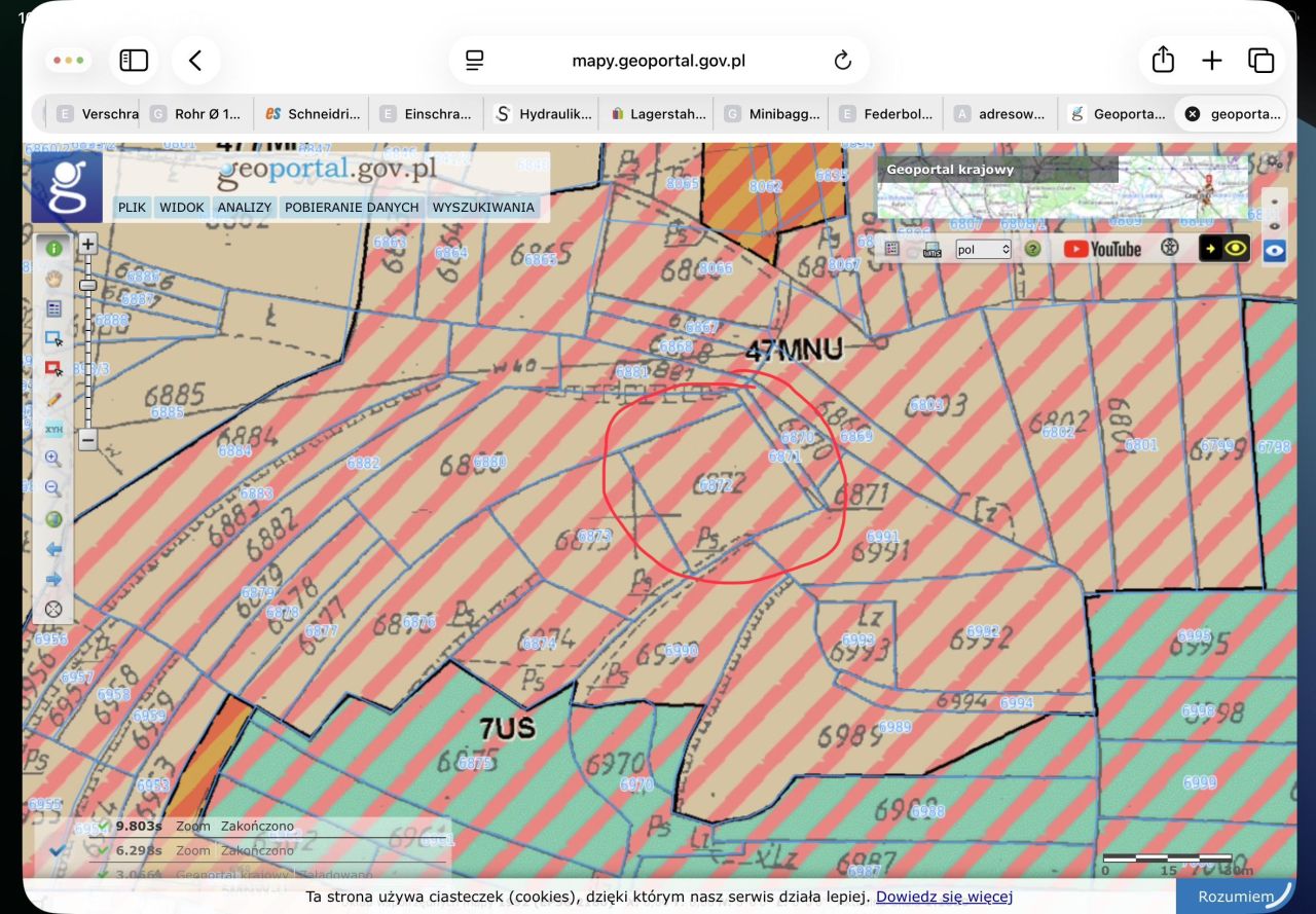 Działka rolno-budowlana Tokarnia Parchule. Zdjęcie 3