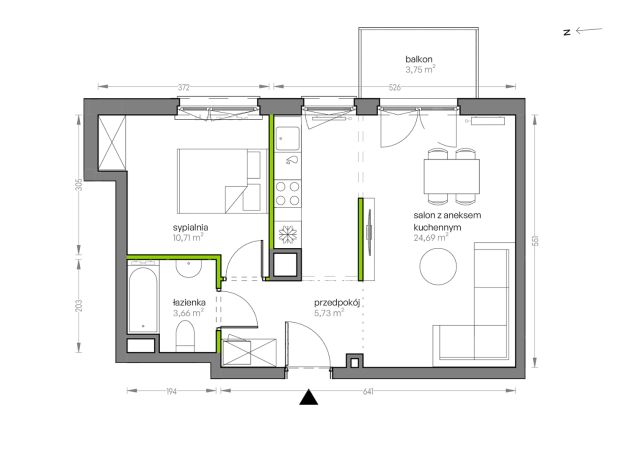 Mieszkanie 2-pokojowe Kraków Płaszów, ul. Myśliwska. Zdjęcie 25