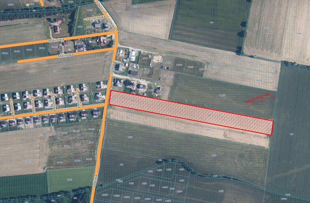 Działka inwestycyjna Konarzew, ul. Jodłowa. Zdjęcie 1