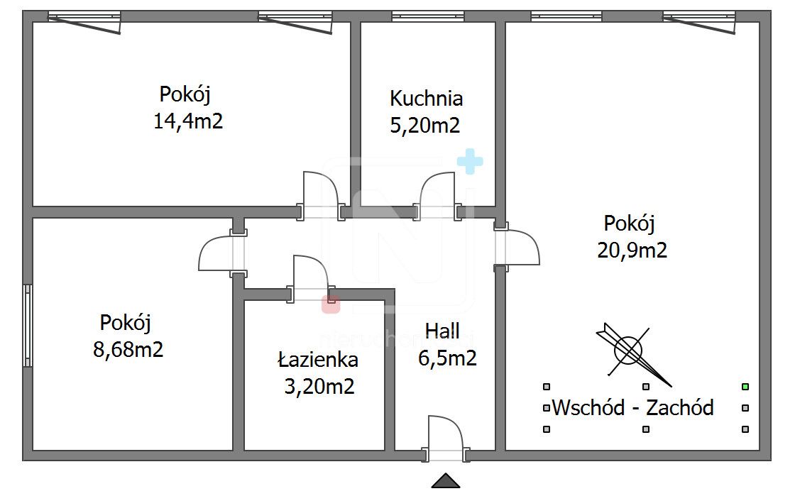 Mieszkanie 3-pokojowe Warszawa Wola, ul. Grzybowska. Zdjęcie 14