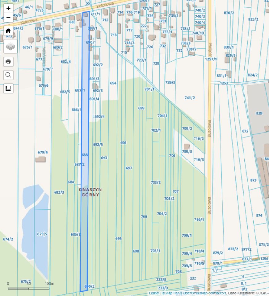 Działka rolno-budowlana Częstochowa Gnaszyn Górny, ul. Kolorowa. Zdjęcie 6
