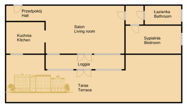Mieszkanie 2-pokojowe Kraków Bronowice Małe, ul. Bronowicka. Zdjęcie 9