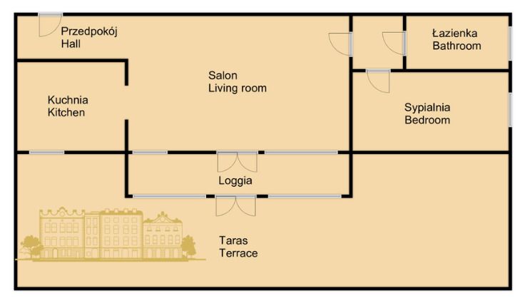 Mieszkanie 2-pokojowe Kraków Bronowice Małe, ul. Bronowicka. Zdjęcie 9