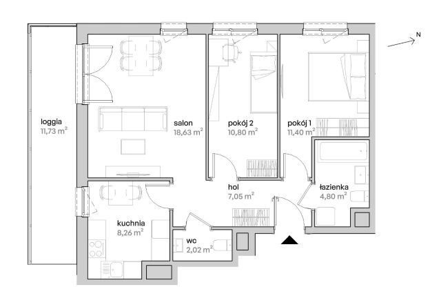 Mieszkanie 3-pokojowe Poznań Starołęka, ul. Unii Lubelskiej. Zdjęcie 7