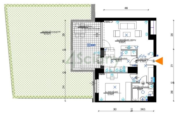 Mieszkanie 2-pokojowe Warszawa Mokotów, ul. J. R. R. Tolkiena. Zdjęcie 11