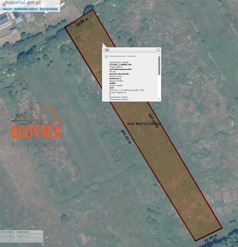 Działka rolna Dąbki, ul. Polna. Zdjęcie 1