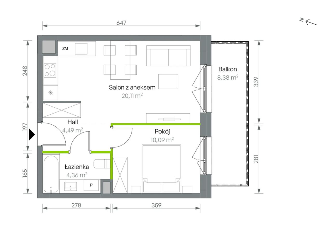 Mieszkanie 2-pokojowe Warszawa Targówek, ul. Oliwska. Zdjęcie 16