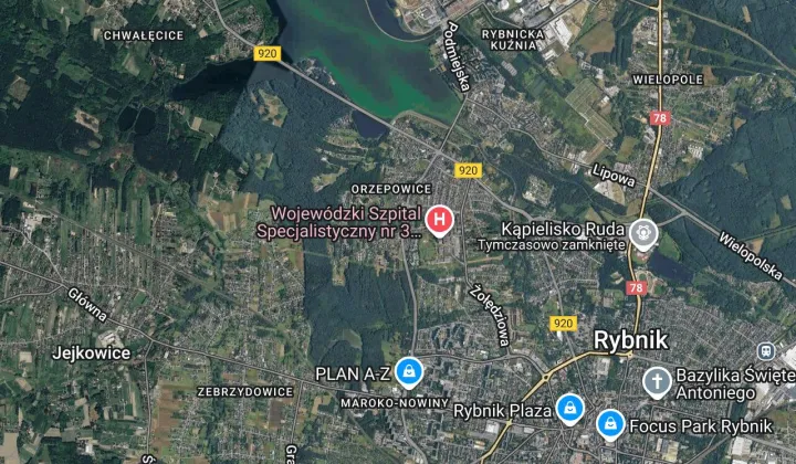 Działka leśna Rybnik Orzepowice, ul. Borki