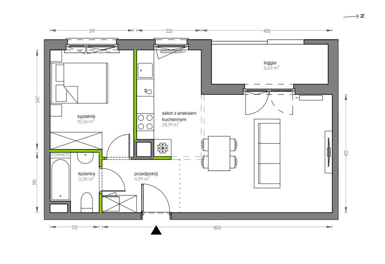Mieszkanie 2-pokojowe Kraków Płaszów, ul. Myśliwska. Zdjęcie 25