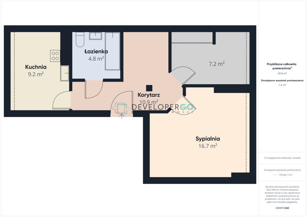 Mieszkanie 2-pokojowe Białystok Wysoki Stoczek, ul. Hugo Kołłątaja. Zdjęcie 10