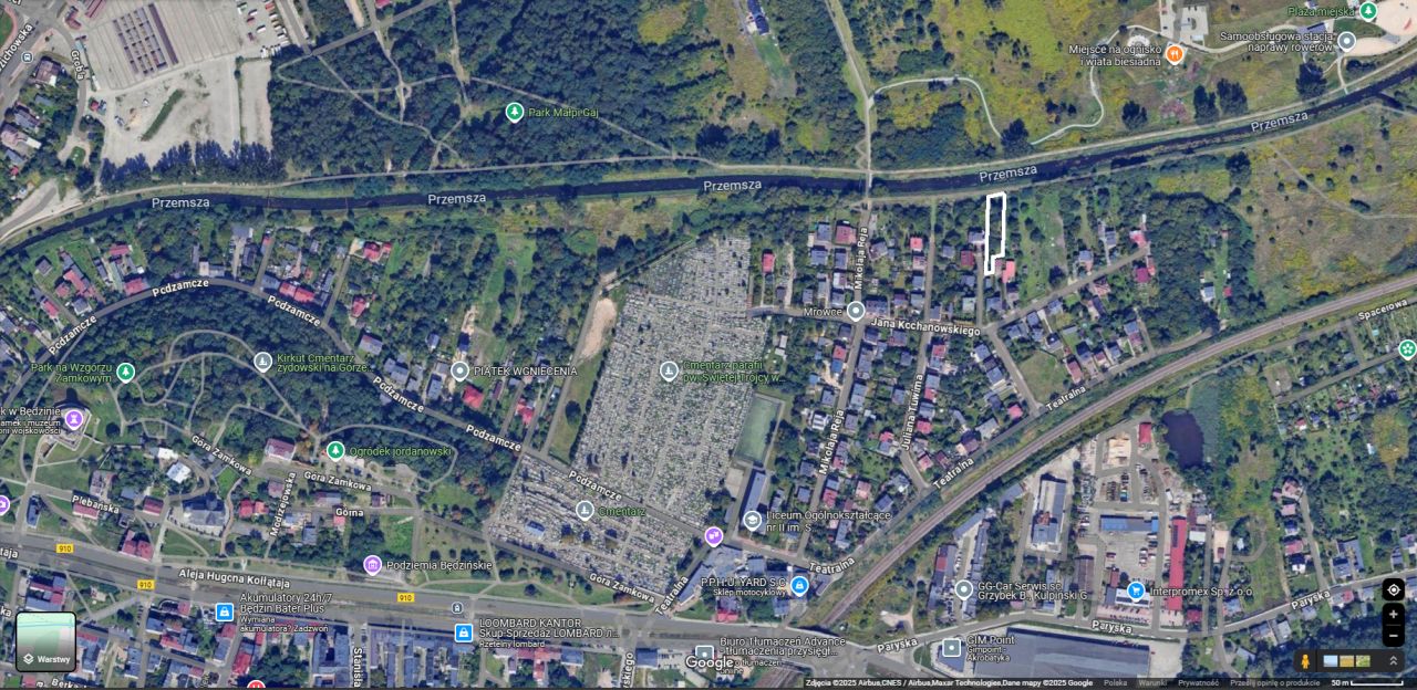 Działka budowlana Będzin, ul. Jana Kochanowskiego. Zdjęcie 2