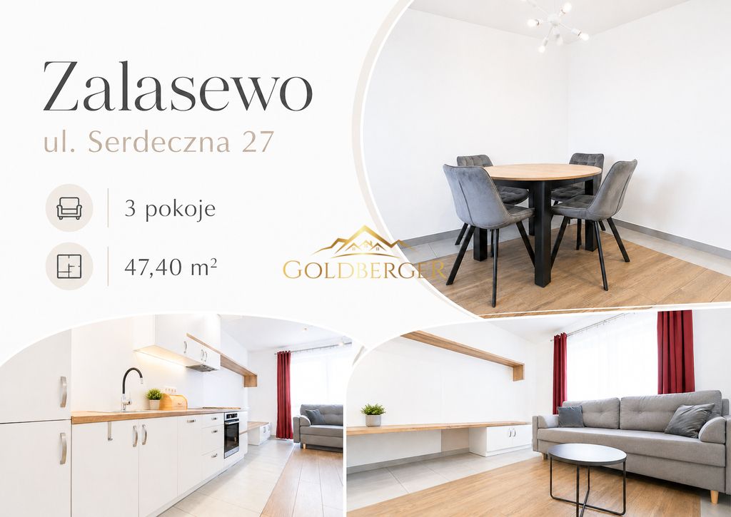 Mieszkanie 3-pokojowe Zalasewo, ul. Serdeczna. Zdjęcie 1