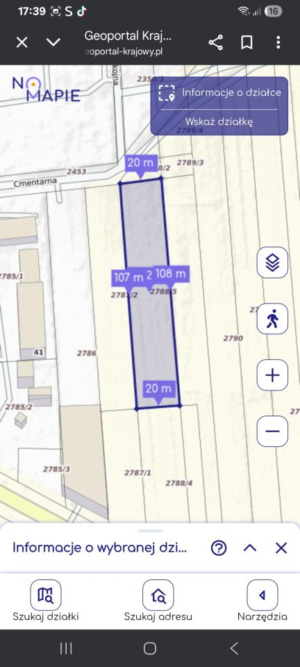 Działka inwestycyjna Baranów, ul. Cmentarna. Zdjęcie 3
