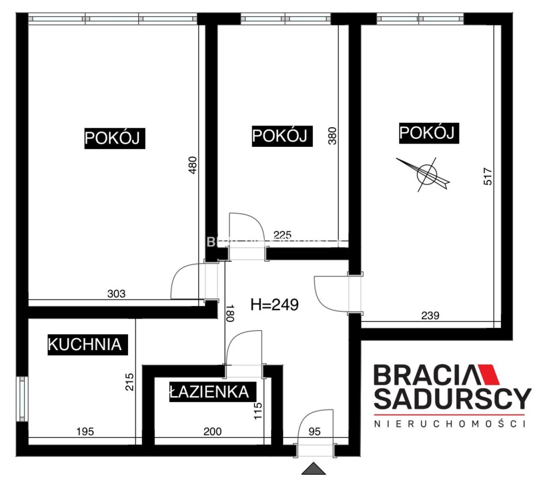 Mieszkanie 3-pokojowe Kraków Krowodrza, ul. Piotra Stachiewicza. Zdjęcie 13