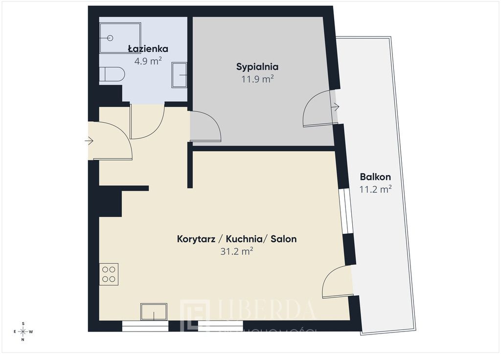 Mieszkanie 2-pokojowe Lublin Węglin, ul. Wróbla. Zdjęcie 16