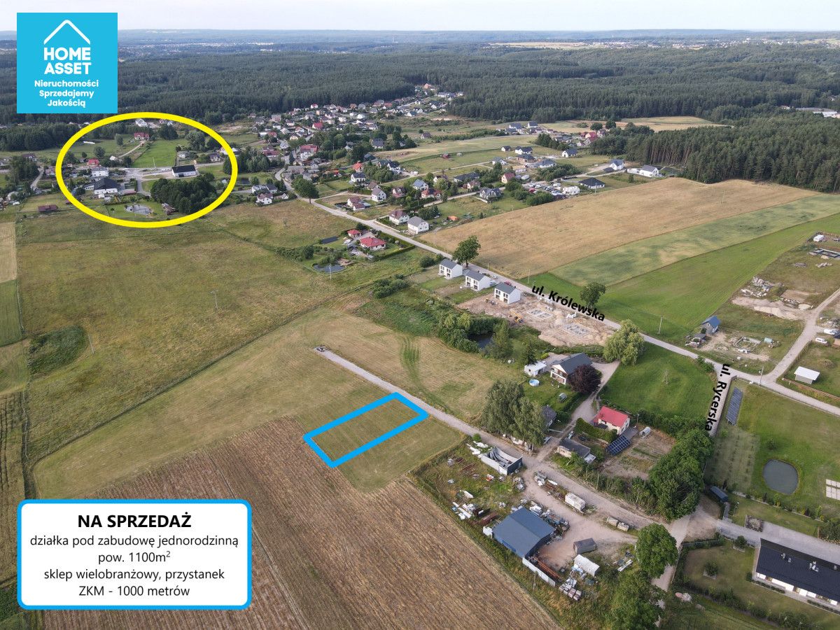 Działka budowlana Robakowo, ul. Rycerska. Zdjęcie 2