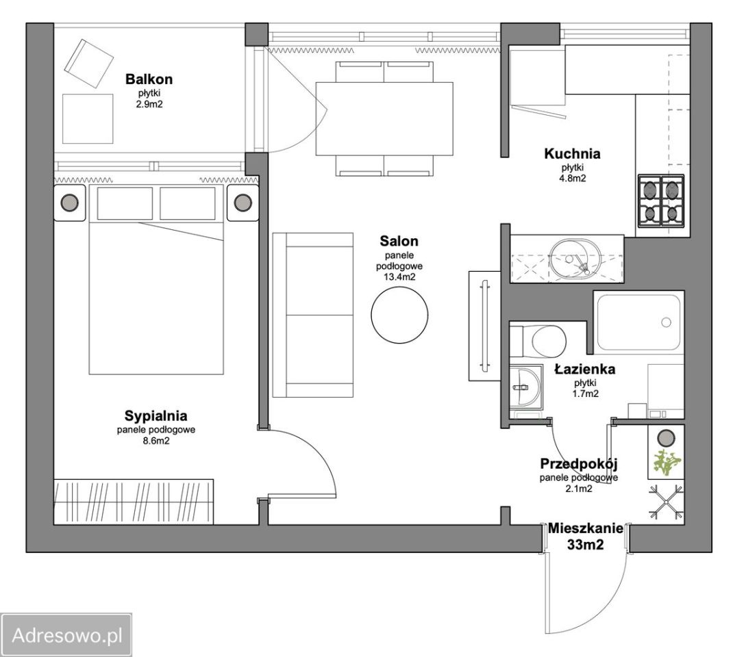 Mieszkanie 2-pokojowe Wrocław Stare Miasto, ul. Swobodna. Zdjęcie 12