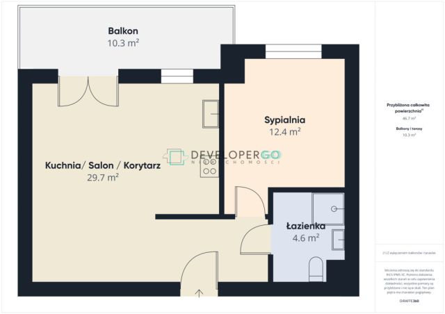 Mieszkanie 2-pokojowe Białystok Wysoki Stoczek, pl. Jana Pawła II. Zdjęcie 18