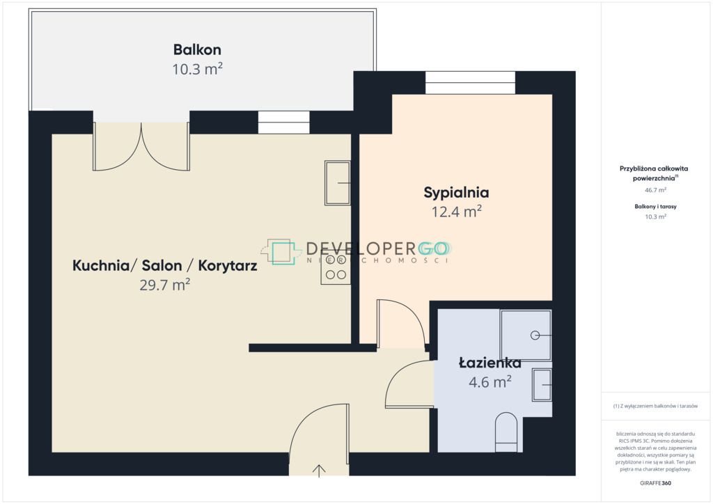 Mieszkanie 2-pokojowe Białystok Wysoki Stoczek, pl. Jana Pawła II. Zdjęcie 18