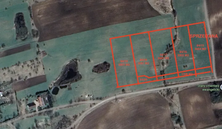 Działka budowlana Zdedy