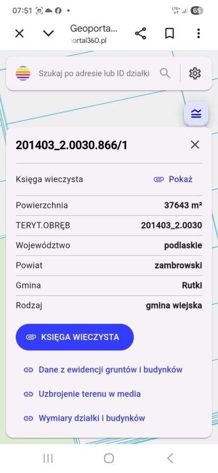 Działka rolna Grądy-Woniecko. Zdjęcie 2
