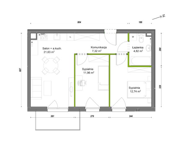 Mieszkanie 3-pokojowe Wrocław Ołtaszyn, ul. Orawska. Zdjęcie 8