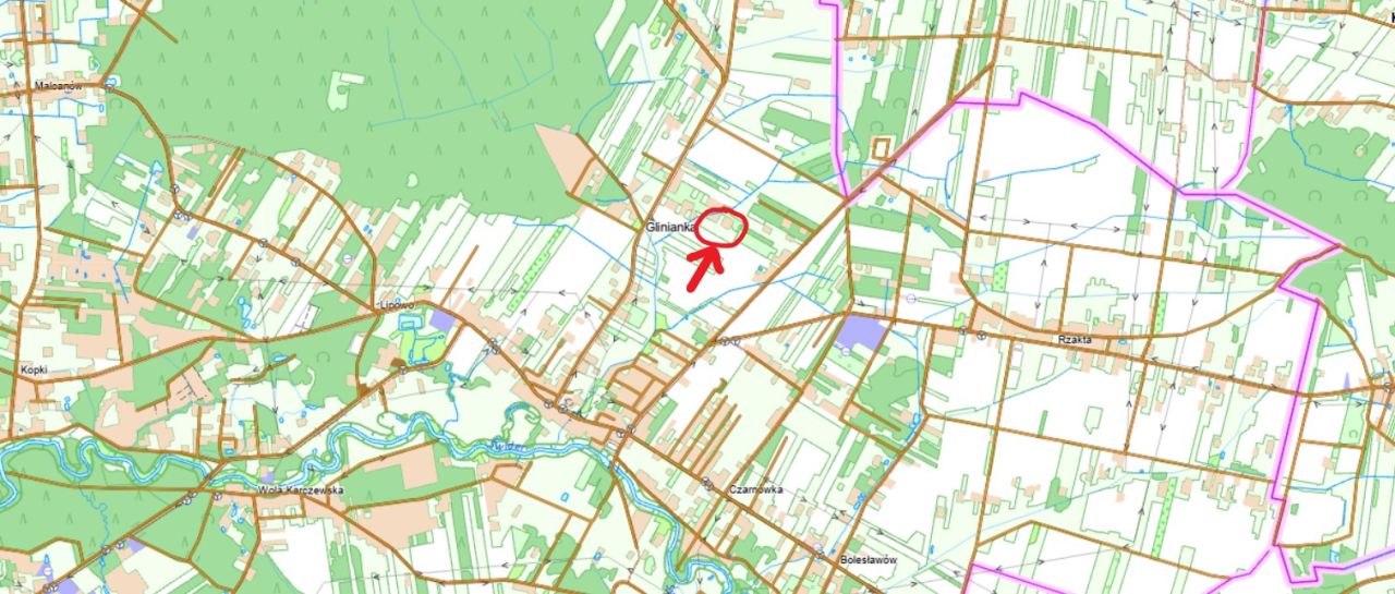 Działka budowlana Glinianka, ul. Wawrzyniecka