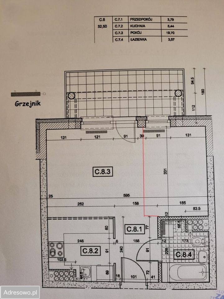 Mieszkanie 1-pokojowe Gdańsk Ujeścisko, ul. Nowosądecka. Zdjęcie 5