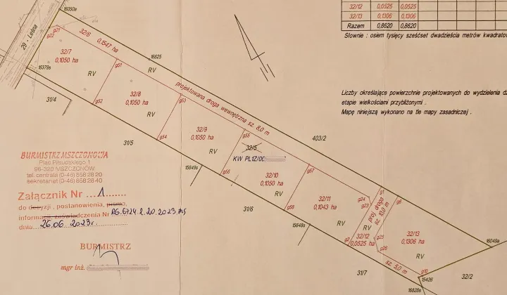 Działka budowlana Osuchów, ul. Leśna