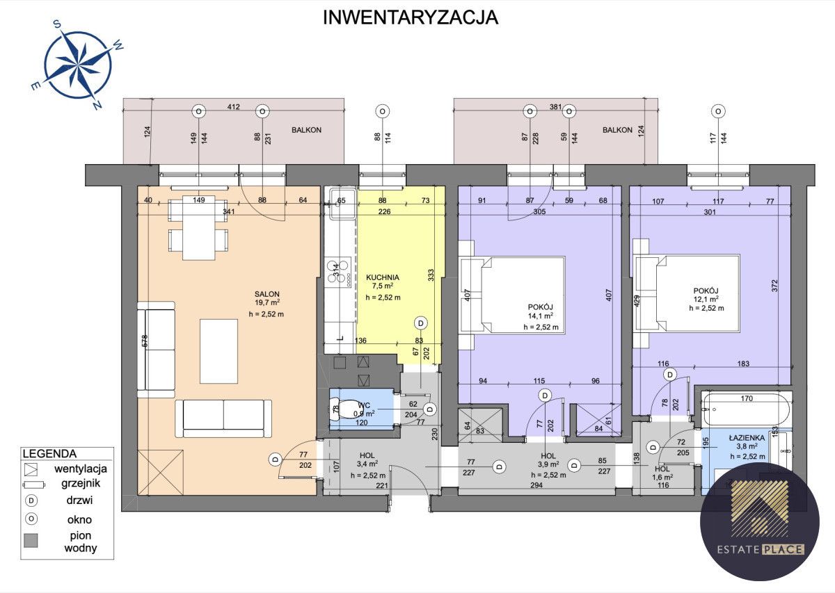 Mieszkanie 3-pokojowe Warszawa Praga-Południe. Zdjęcie 13