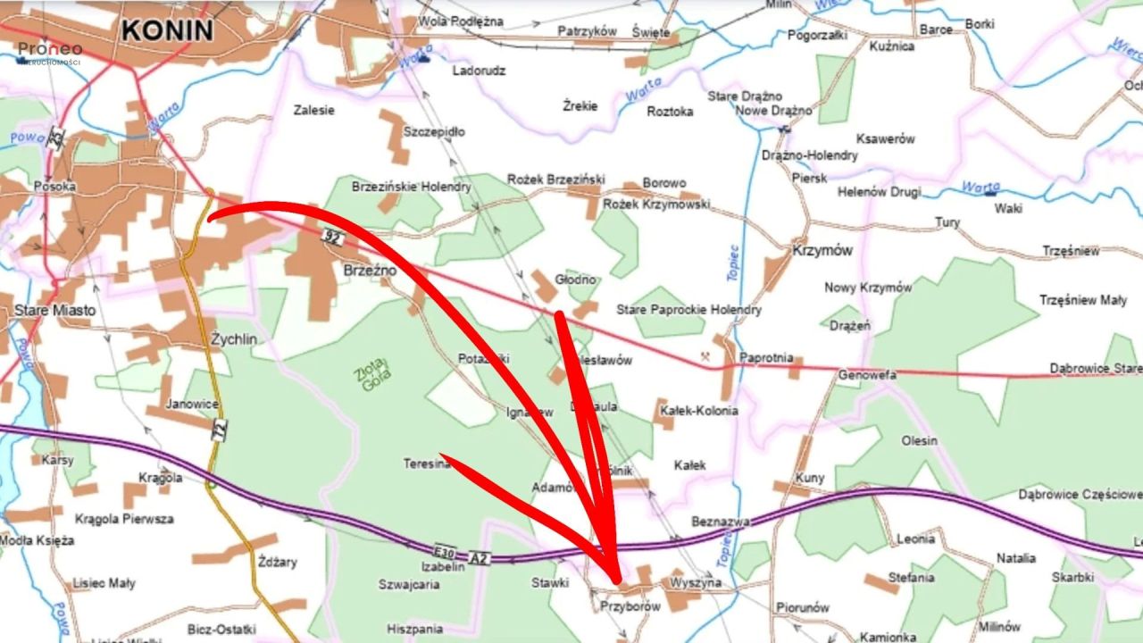 Działka budowlana Przyborów. Zdjęcie 6