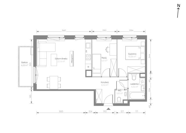 Mieszkanie 3-pokojowe Warszawa Chrzanów, ul. Szeligowska. Zdjęcie 7