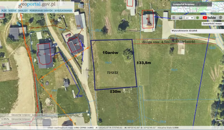 Działka budowlana Nowy Targ Szuflów, os. Szuflów