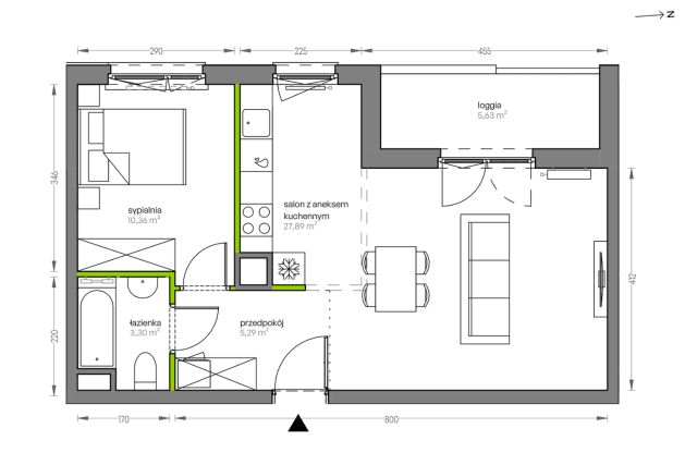 Mieszkanie 2-pokojowe Kraków Płaszów, ul. Myśliwska. Zdjęcie 25