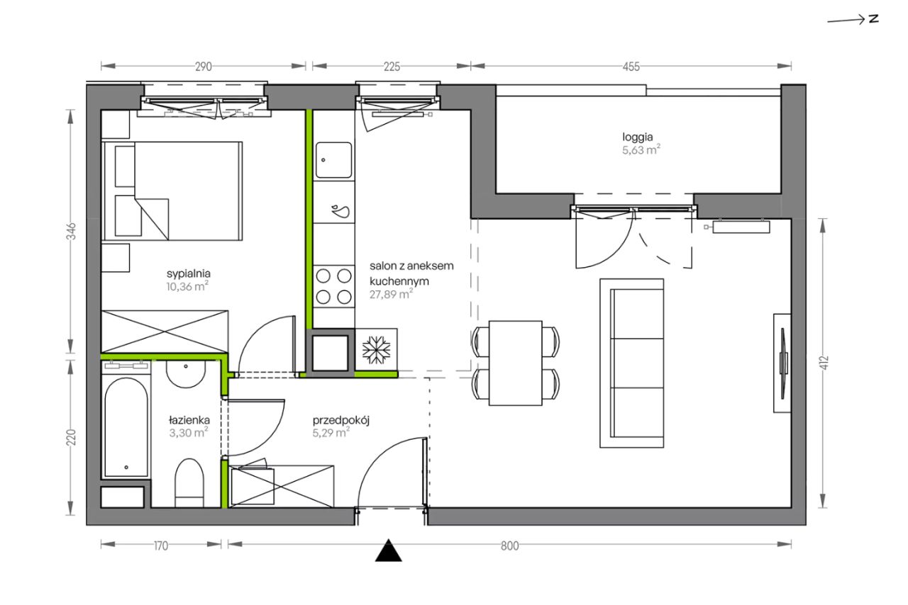 Mieszkanie 2-pokojowe Kraków Płaszów, ul. Myśliwska. Zdjęcie 25