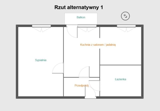 Mieszkanie 1-pokojowe Rzeszów, ul. Witkacego. Zdjęcie 8