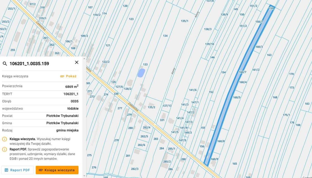 Działka budowlana Piotrków Trybunalski, ul. Zalesicka. Zdjęcie 2