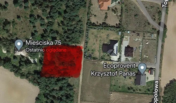 Działka budowlana Mieściska