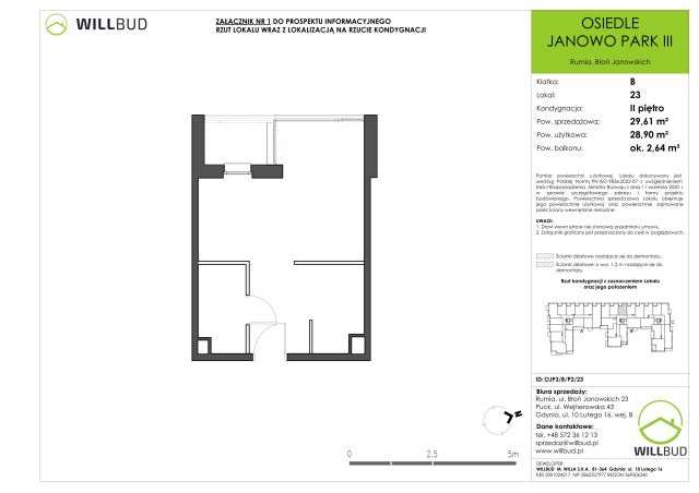 Mieszkanie 1-pokojowe Rumia Janowo, ul. Błoń Janowskich. Zdjęcie 10