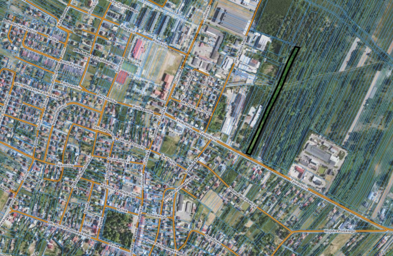 Działka inwestycyjna Sokołów Małopolski, ul. Tysiąclecia