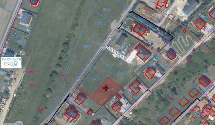 Działka budowlana Kostomłoty Pierwsze, ul. Wiśniowa