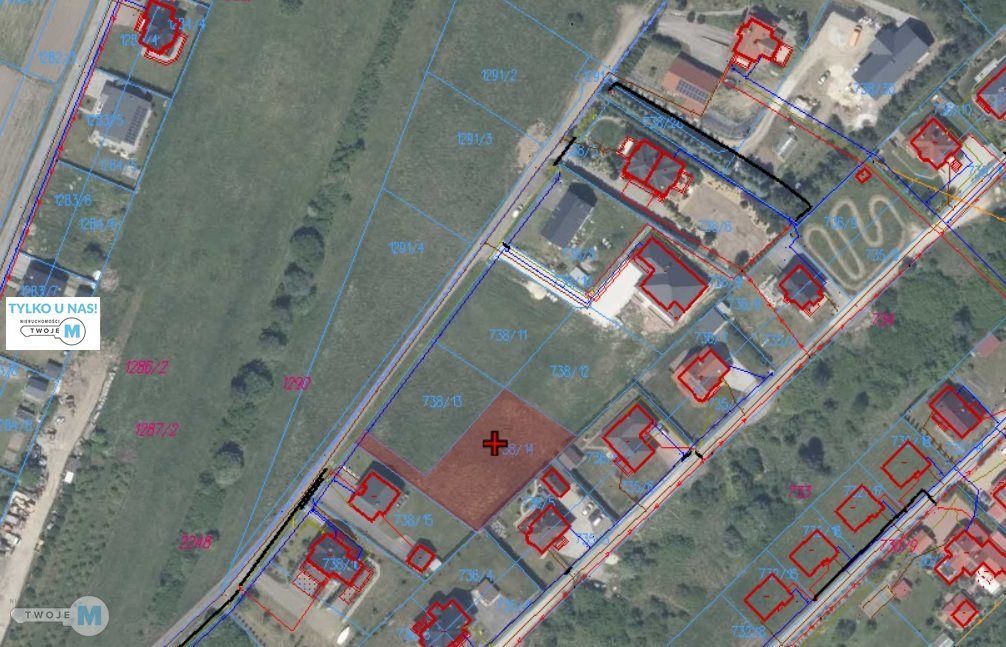 Działka budowlana Kostomłoty Pierwsze, ul. Wiśniowa. Zdjęcie 1