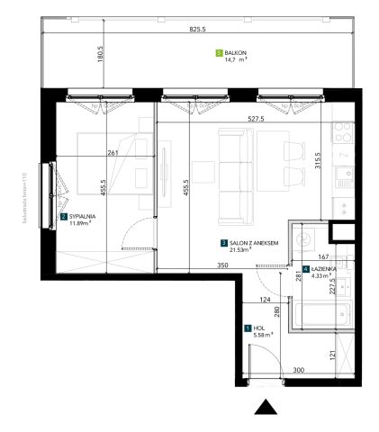 Mieszkanie 2-pokojowe Wrocław Krzyki, ul. Świeradowska. Zdjęcie 5