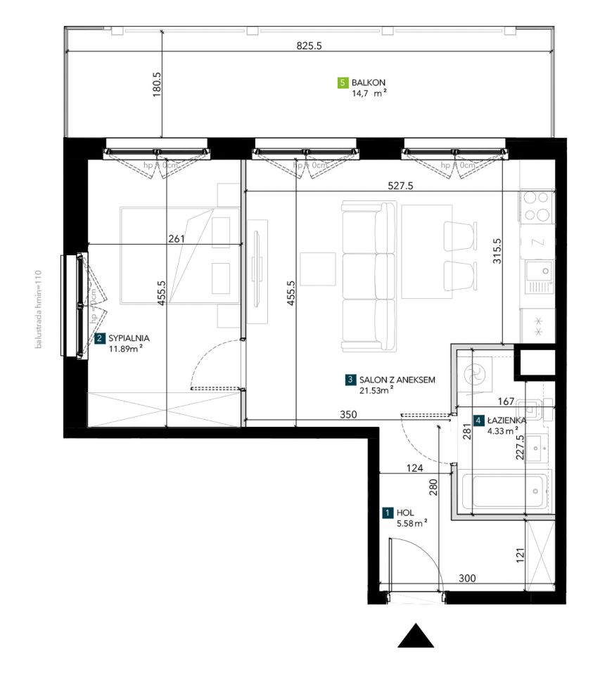 Mieszkanie 2-pokojowe Wrocław Krzyki, ul. Świeradowska. Zdjęcie 5