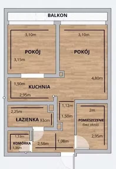 Mieszkanie 2-pokojowe Katowice Śródmieście, al. Wojciecha Korfantego. Zdjęcie 9