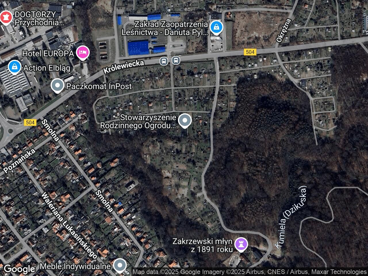 Działka rekreacyjna Elbląg, ul. Królewiecka